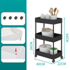 Hot Kitchen Floor Trolley Removable Narrow Seam Storage Racks