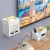 PVC Board TV Set-top Box Rack Cable Power Organizer Wifi Router Storage Box