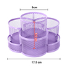 Rotating Pencil Holder,360-degree Spinning Desk Organizers with 7 Compartments,Mesh Desk Caddy,Pencil Caddy