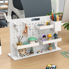 Store Hot Sale PVC Pegboard Organizer Set Desktop Pegboard Storage Racks