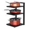 Stainless Steel Floor Shelf Under Sink Pot Pan Storage Shelf Kitchen Organizer