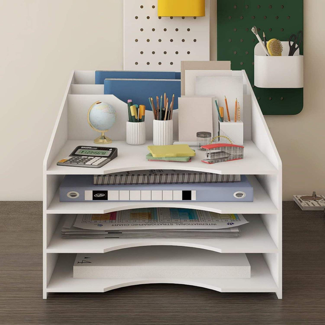 Desktop File Organizer Document Letter Mail Tray Sorter Holder for School Home Office Desk