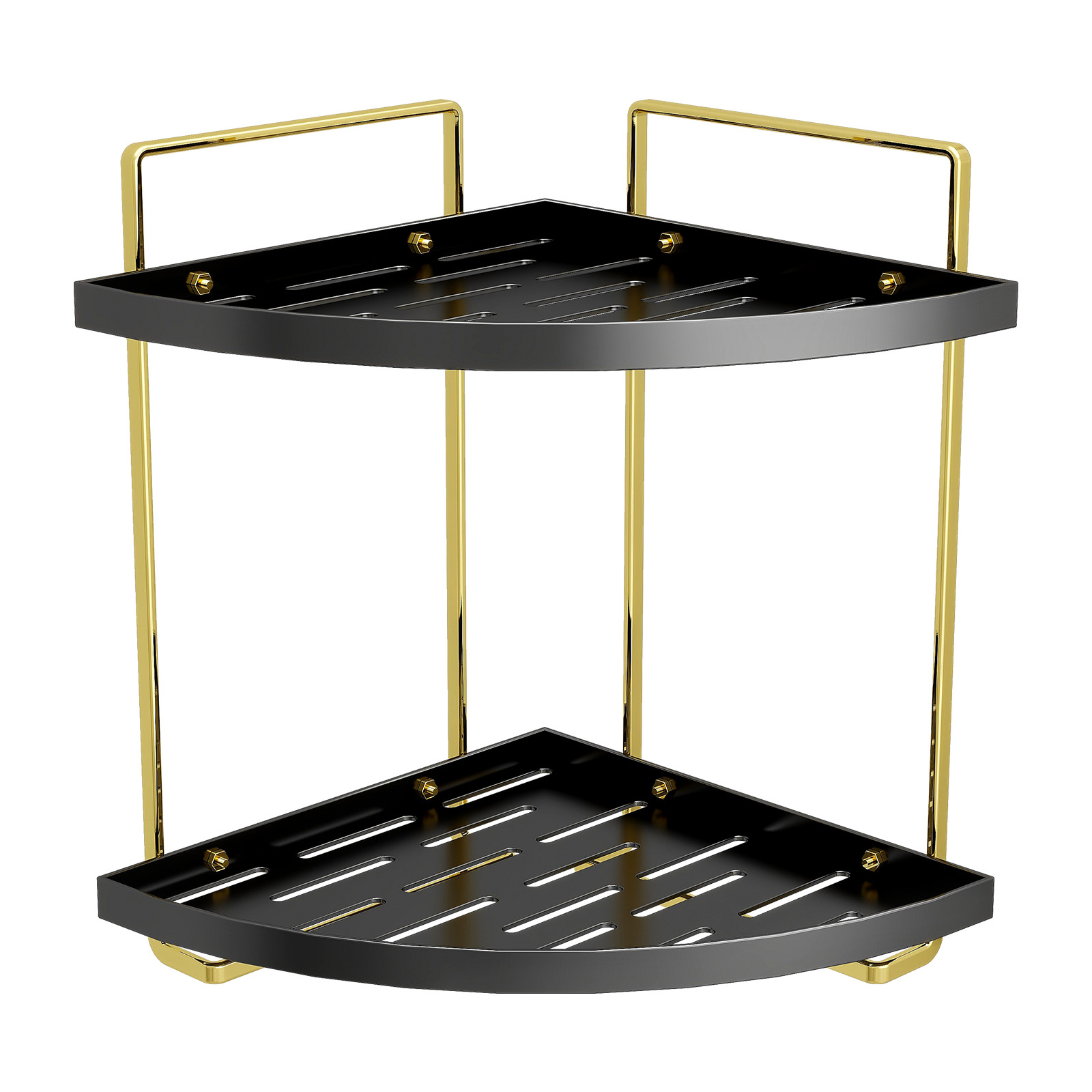 Extravagant Desktop Vanity Rack Bathroom Triangle Shelf Double Hand Wash Sink Cosmetic Storage Racks