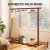 Simple Floor Hanging Clothes Rack Solid Wood Indoor Storage Drying Racks