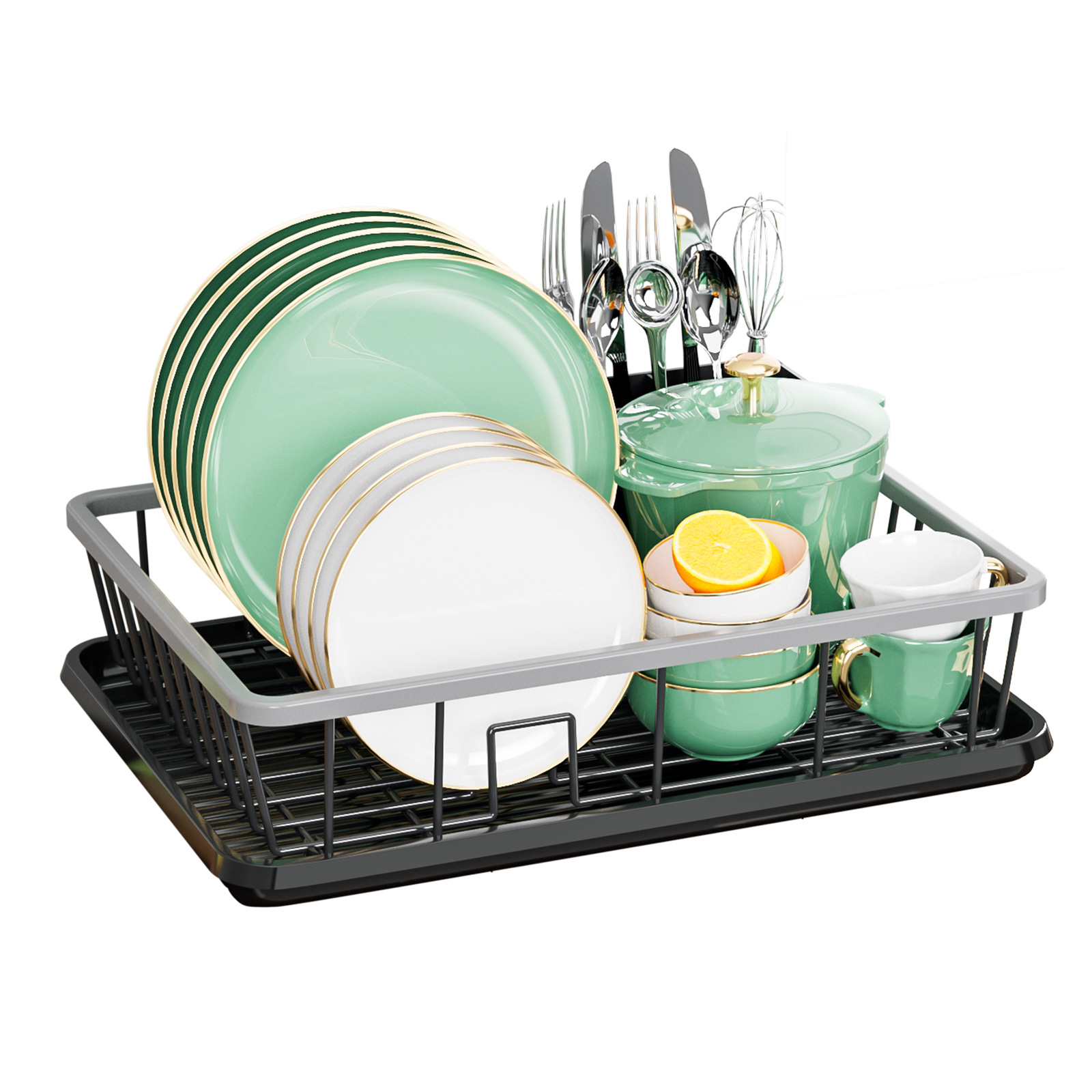 Single Draining Dish Rack for Kitchen Tableware Storage Basket With Organizer Display Home Kitchenware Bowl Racks