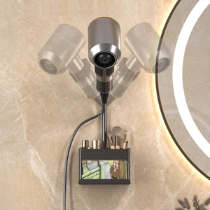 Hair Dryer Fixed Stand Hands-Free with Paper Towel Organizer Set