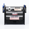 Letter Tray Paper Organizer 4-Tier Desk Organizer File Organizer Paper Holder with Handle, Metal Desktop Document Shelf