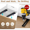 Pull Out Cabinet Organizer Adhesive Wide Sturdy Carbon Steel Pull Out Drawers for Cabinets