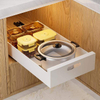 Pull Out Cabinet Organizer Adhesive Wide Sturdy Carbon Steel Pull Out Drawers for Cabinets