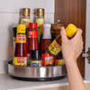 360 Degree Rotatable Spice Rack Kitchen Countertop Storage Thickened Metal Storage Holders & Racks Customized Logo Multifunction