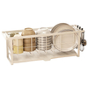 Dish Strainers Utensil Holder Double-Tier Dish Drying Rack Drainboard Kitchen Counter Sink Standing Type