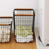 2 Tier Stackable Metal Wire Basket Cart with Rolling Wheels, Utility Rack for Kitchen, Pantry, Garage With 2 Free Baskets