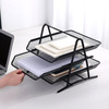 Letter Tray Desk Organizer, 3-Tier Mesh Paper Tray, Document, Letter, Office Paper Organizer