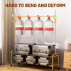 Light Luxury Floor Standing Clothes Rack Bedroom Removable Organizer