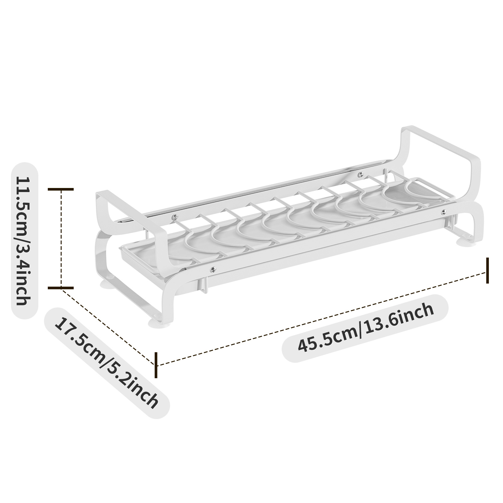 Multifunctional Kitchen Dish Rack Narrow Small Standing Type Cabinet Drainage Easy Installation Dish Holder