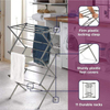 Oversized Metal Collapsible Clothes Drying Rack Essential for Air Drying Multiple Garments for Kitchen or Bathroom