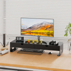 Metal Computer Monitor Booster Stand Office Desktop Computer Drawer Storage Stand