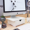 Desktop Computer Monitor Booster Stand Desktop Storage Drawer for Home or Office