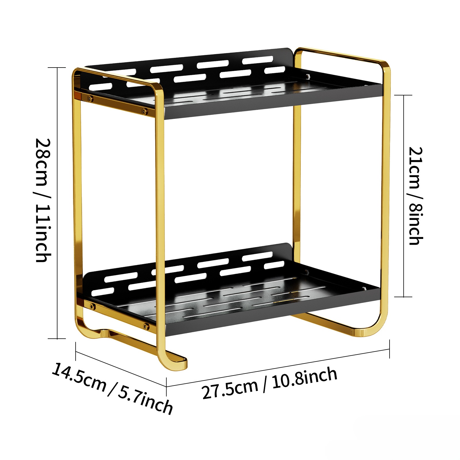 Multi-Layer Desktop Cosmetic Shelf Dresser and Skin Care Organizer with Wash Basket for Dormitory or Bathroom Storage Use