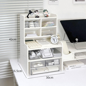 Desktop Multi-Layer Shelf Stationery Organizing Cabinet Home Decoration