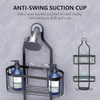 Bathroom Hanging Shower Organizer Over Head Shower Caddy Shower Storage Rack Basket with Hooks