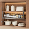 Hanging Under Shelf Storage Basket, Adjustable Width Under Cabinet Add-on Storage Racks, Heavy Duty Slide Organizer
