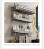 Store Hot Sale Bathroom Multi-Tier Organizer Metal No-Punch Towel Rack