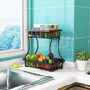 Screwless Installation Kitchen Storage Metal Wire Basket Stand for Vegetable Bread Snacks