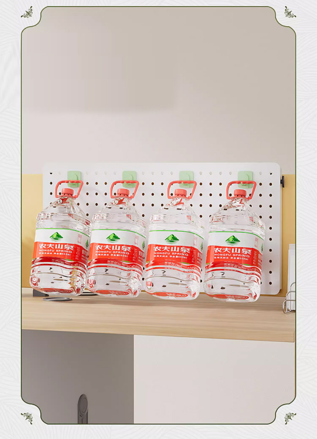 Office Baffle Carbon Steel Shelf Adjustable Hook and Loop Organizers