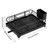 Crossing Standing Type Kitchen Dish Organizer Rack Chopsticks Sink Countertop Drainage Bowl Holder Easy