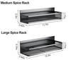 5-Piece Magnetic Shelf Kitchen Organizer with 10 Hooks Kitchen Magnetic Spice Rack