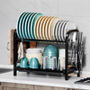 Kitchen Multifunctional Standing Type Drying Dish Rack Chopsticks and Knife Storage Box Holder