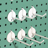 Pegboard Accessories Hooks Metal Round Bottom Entryway Key Storage