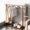 Simple Floor Hanging Clothes Rack Solid Wood Indoor Storage Drying Racks
