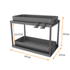 Multifunctional Cross-Border Sink Storage Rack Double Pull-Out Spice Drawer Box Bedroom/Living Room Kitchen Holder