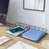 Desk File Information Organizer Iron Books and Magazines Organizer Adaptable Multi-Scene Shelves