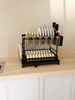 Multifunctional Kitchen Household Dish Drainage Storage Rack Water Filter Bowl Holder
