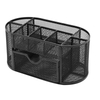 Multifunctional Metal Desk Organizer with Pen and Pencil Holder Functional Office Supply Organizer for School or Home Office