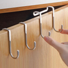 Stainless Steel S Cabinet Hooks Towel Clothes Sundry Behind Door Multi-Functional Storage