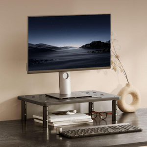 Monitor Stand Riser with Adjustable Height Metal Computer Riser for Monitors Desk Monitor Stands
