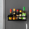 High Quality Kitchen Magnetism Spice Rack Carbon Steel Magnetic Storage Rack Refrigerator Side Shelf