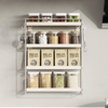 Kitchen Wall Mount Spice Rack 4 Tier Spice Rack Space Saving Corner Organizer