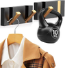 Modern Waterproof Black Wall Hooks Foldable Towel Hooks for Bathrooms Coat Hooks Wall Mounted