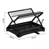 Cross-Border Kitchen Storage Dish Rack Home Countertop Multifunctional Storage Draining Put Bowl Organizing Organizer