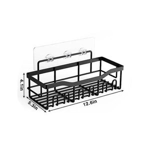 Hot Selling Bathroom No-Punch Storage Shelf Wall Mounted Iron Product Shower Shelf
