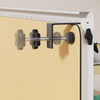 Office Baffle Carbon Steel Shelf Adjustable Hook and Loop Organizers