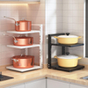 Stainless Steel Floor Shelf Under Sink Pot Pan Storage Shelf Kitchen Organizer