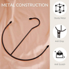 Black Metal Belt Rack Closet Accessories Organizers, Closet Organizer Hook Rack for Belt