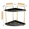 Extravagant Desktop Vanity Rack Bathroom Triangle Shelf Double Hand Wash Sink Cosmetic Storage Racks