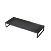 Adjustable Length Metal Monitor Stand Riser Double-Tiered Standing Type Computer Riser for Desks & Monitors